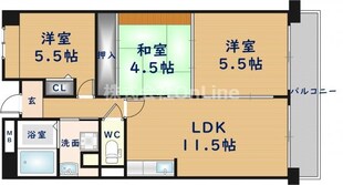 アンドユーイワキ・東大阪の物件間取画像